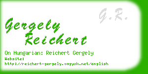 gergely reichert business card